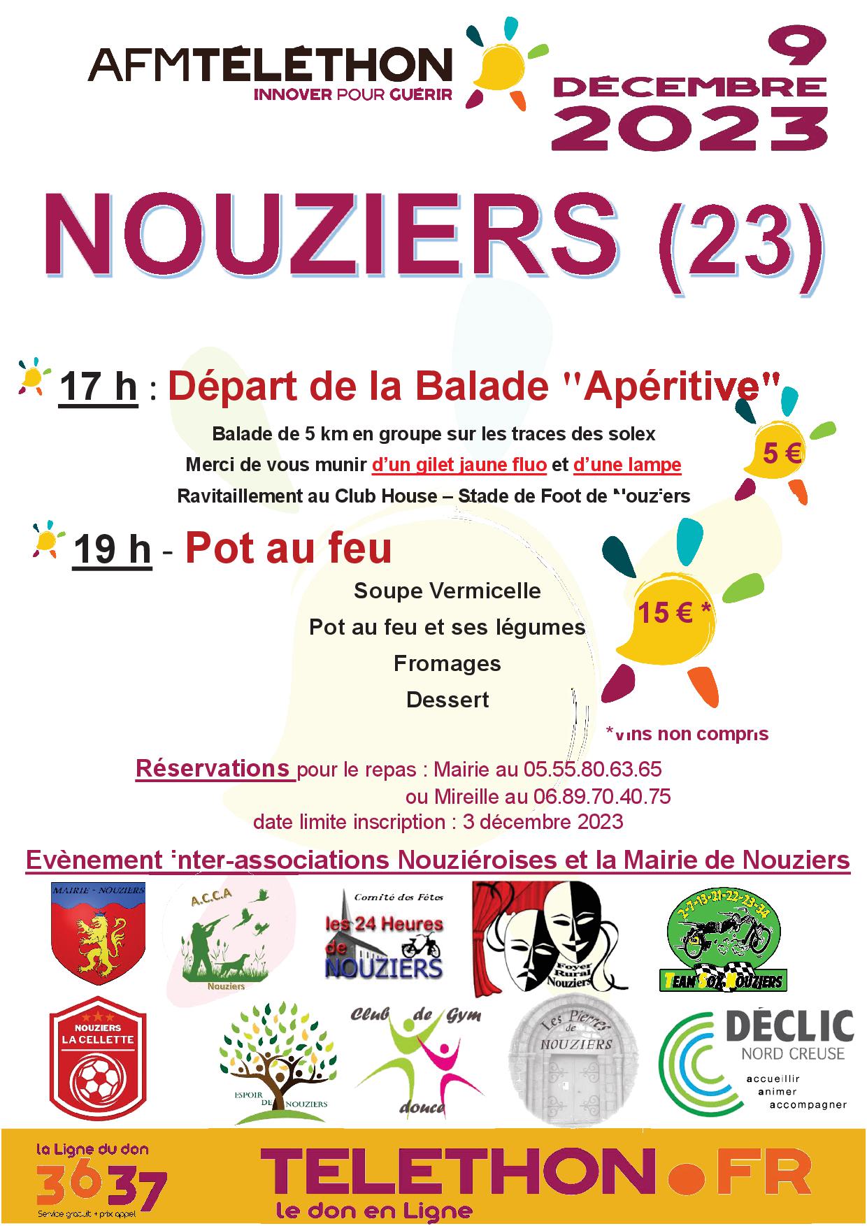 Affiche telethon nouziers